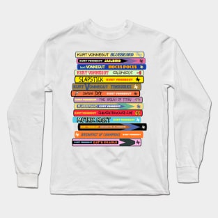 Vonnegut Book Stack Long Sleeve T-Shirt